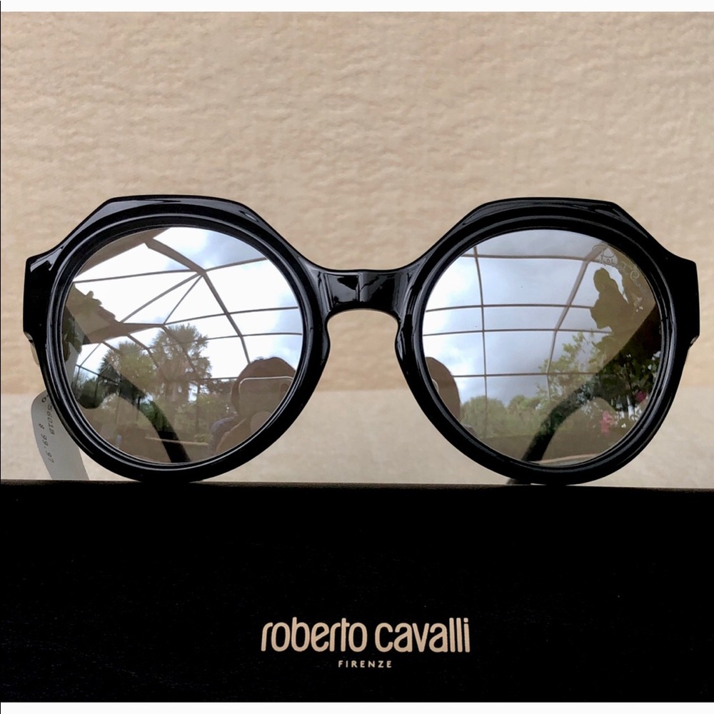 New ROBERTO CAVALLI Mirrored 56mm sunglasses - Picture 4 of 17